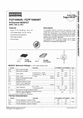DataSheet FCP16N60N pdf